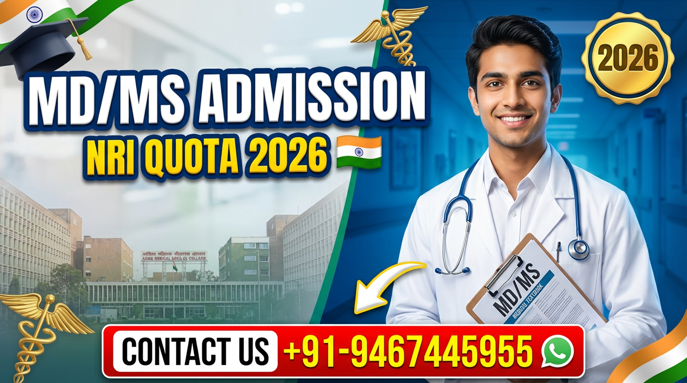 MD/MS Admission through NRI Quota in India 2026